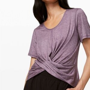 Lululemon Twist Front Purple Top